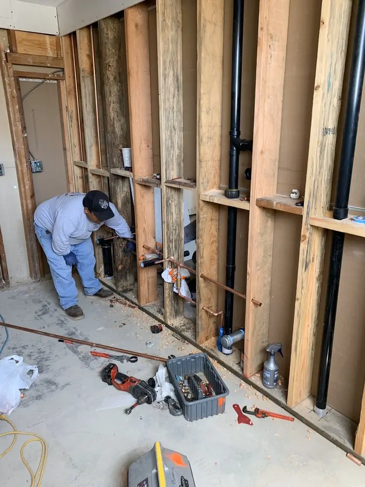 Commercial rough-in plumbing for Gas Line Repair in Saxton Falls